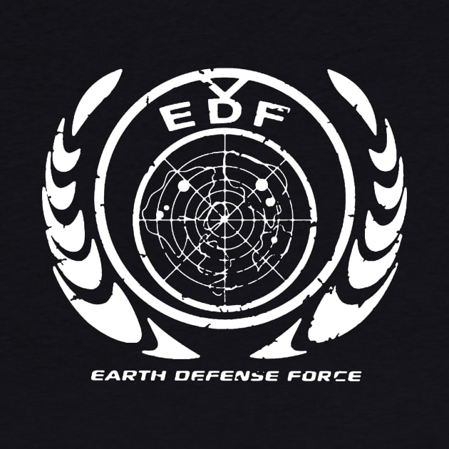Earth Defense Force Logo - White by CustomDesig